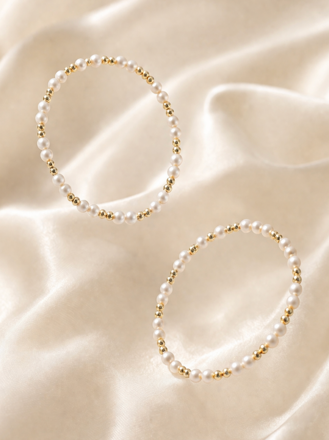 Golden Tide Pearl Bracelet